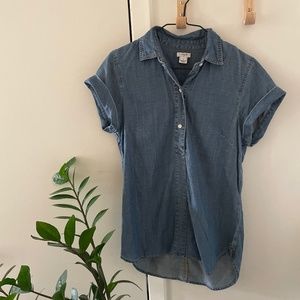 Jcrew denim buttoned shirt